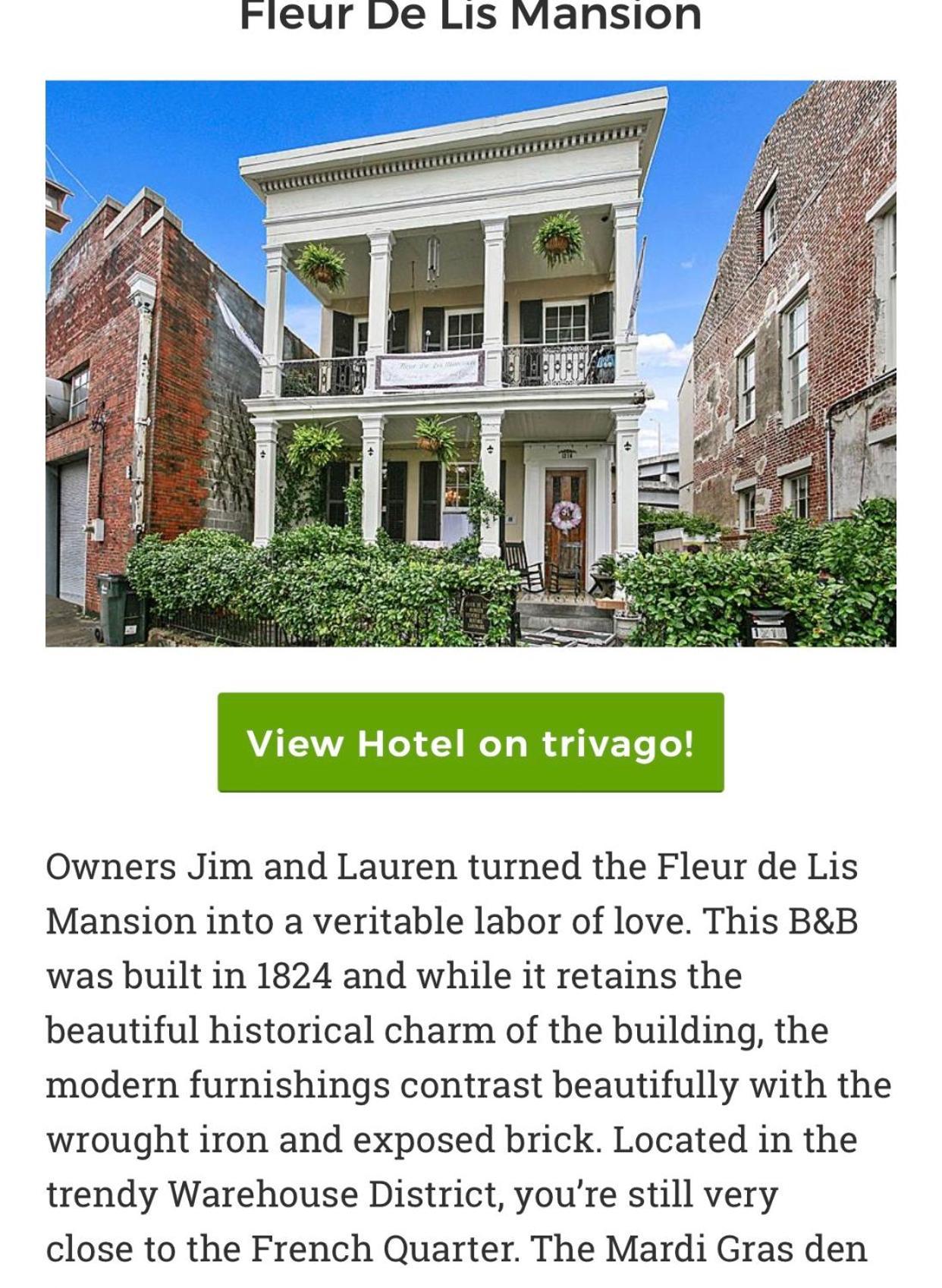 뉴올리언스 Fleur De Lis Mansion B&B 외부 사진